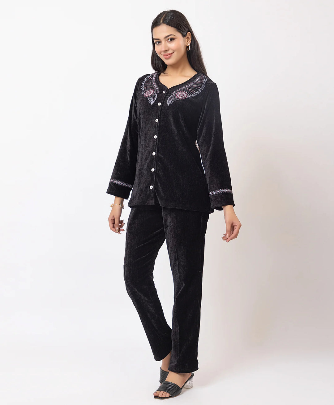 Embroidered Winter Co-ord Set