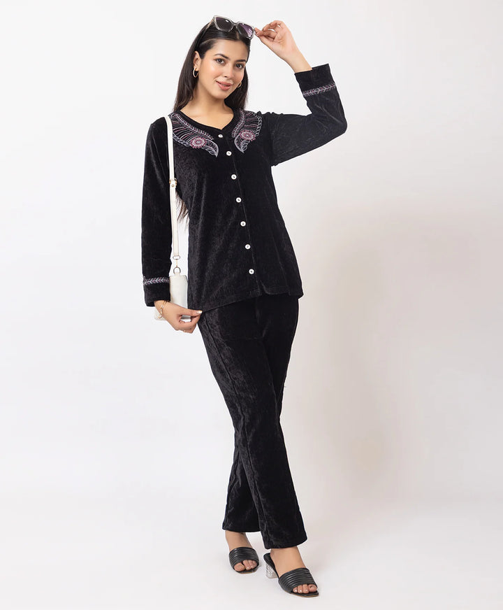 Embroidered Winter Co-ord Set