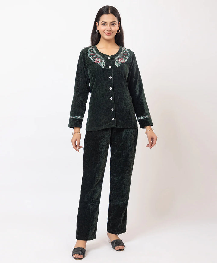 Embroidered Winter Co-ord Set