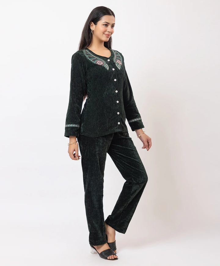 Embroidered Winter Co-ord Set