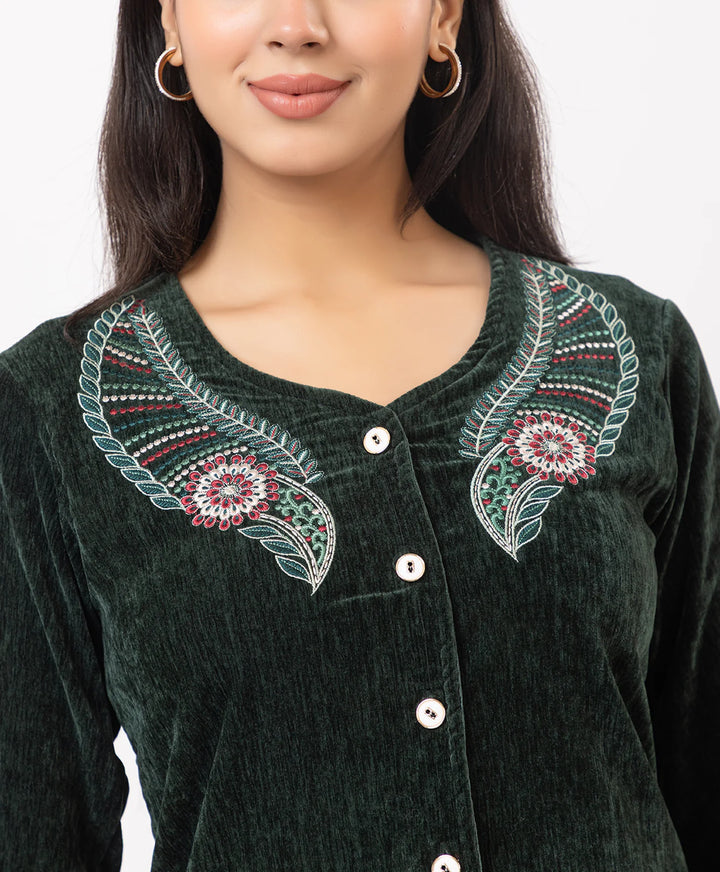 Embroidered Winter Co-ord Set