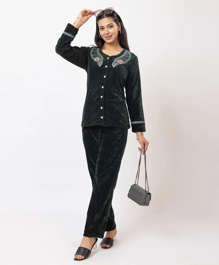 Embroidered Winter Co-ord Set