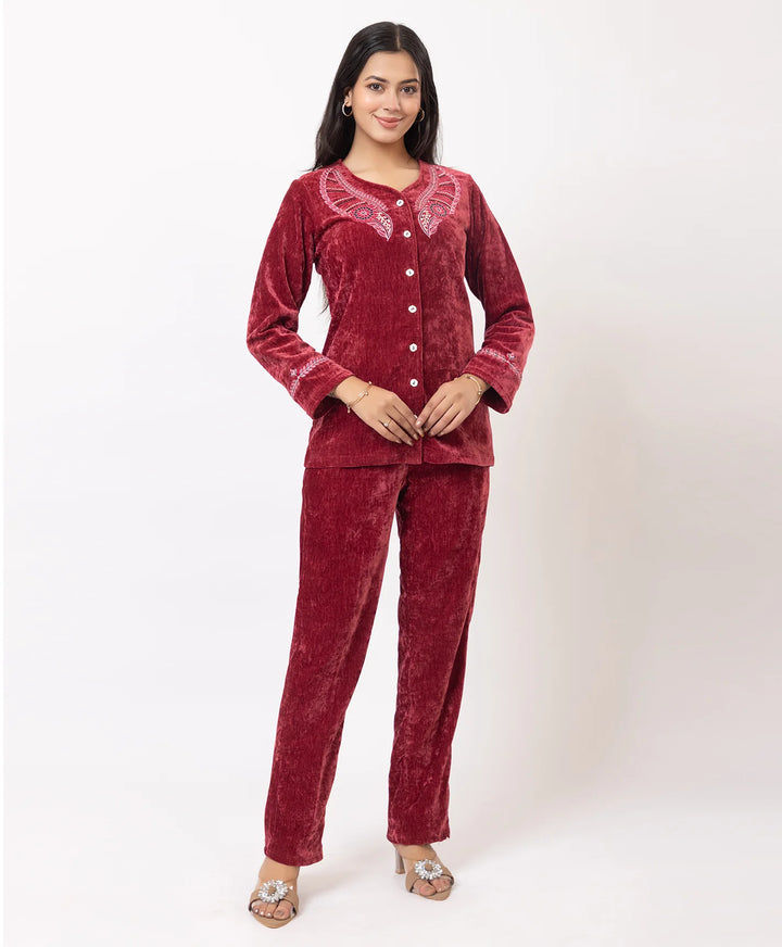 Embroidered Winter Co-ord Set