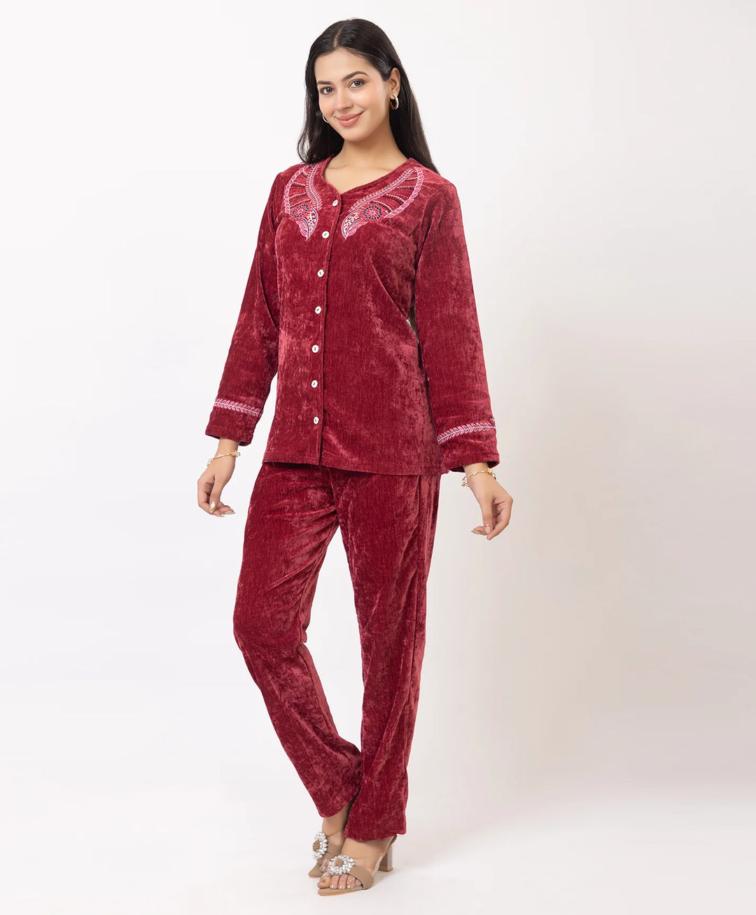 Embroidered Winter Co-ord Set