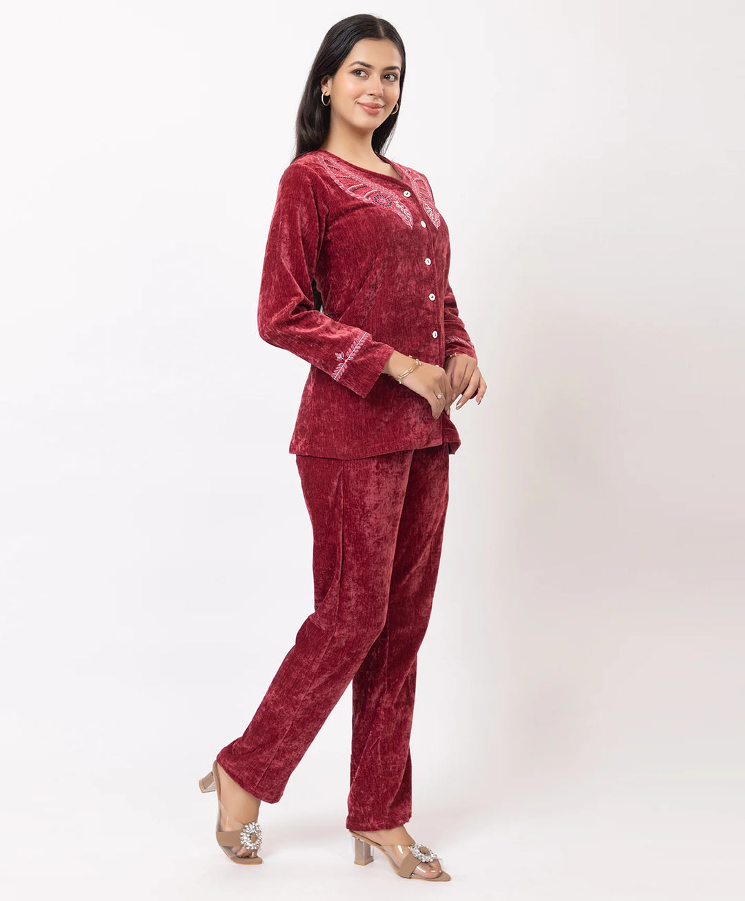 Embroidered Winter Co-ord Set