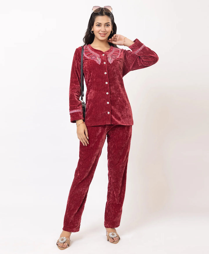 Embroidered Winter Co-ord Set