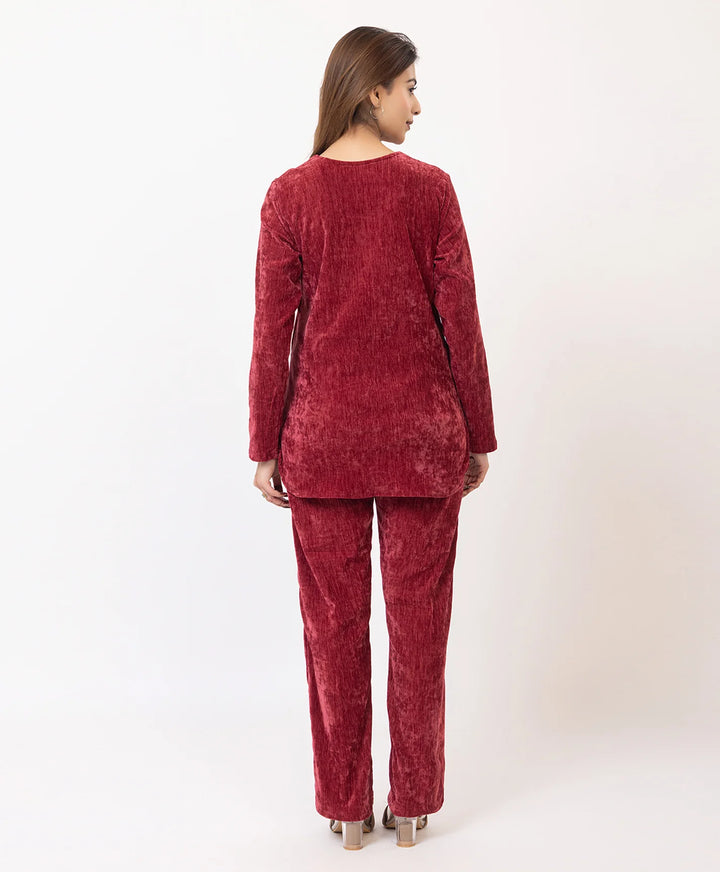 Elegant Embroidered Winter Co-ord Set