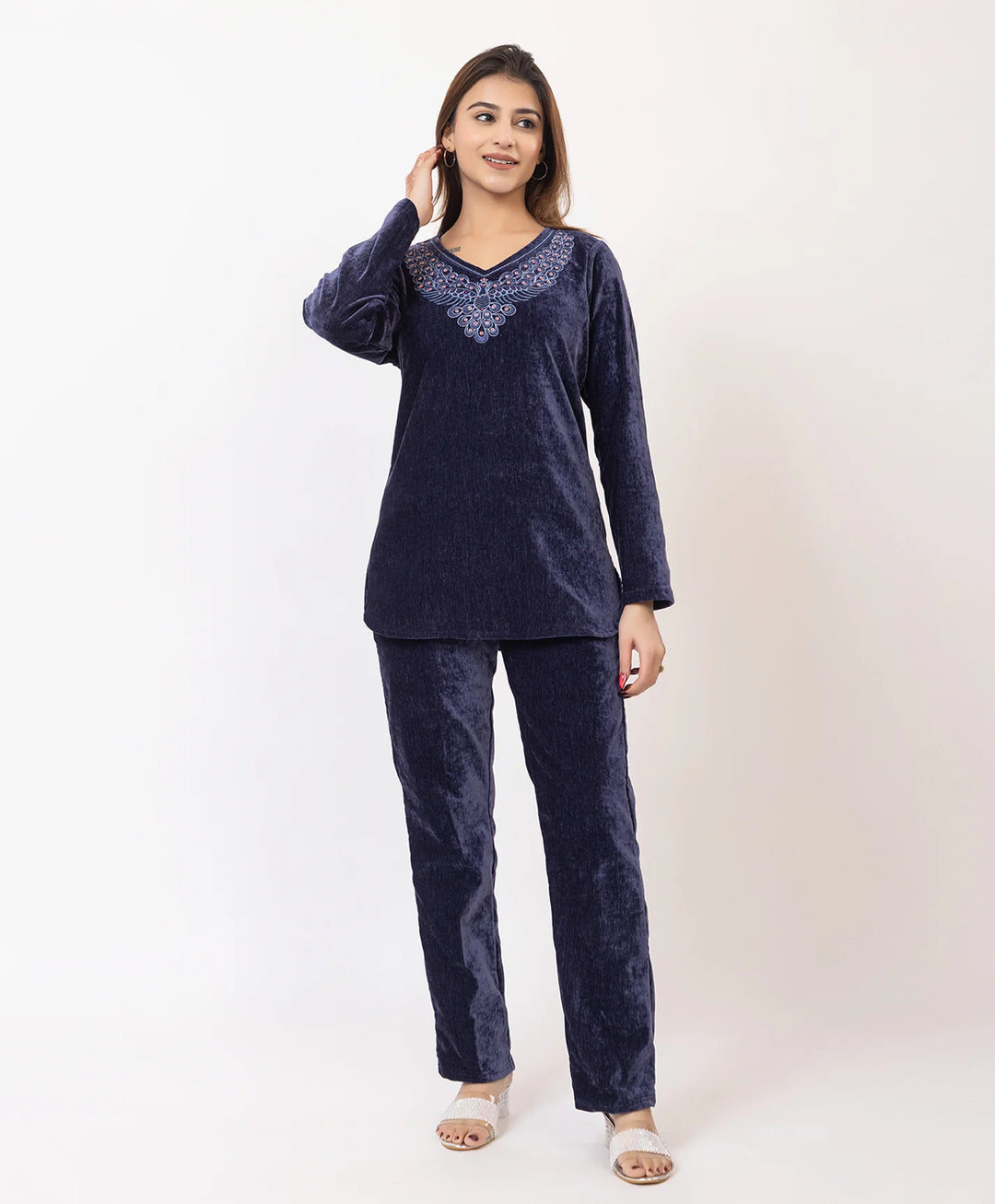 Elegant Embroidered Winter Co-ord Set