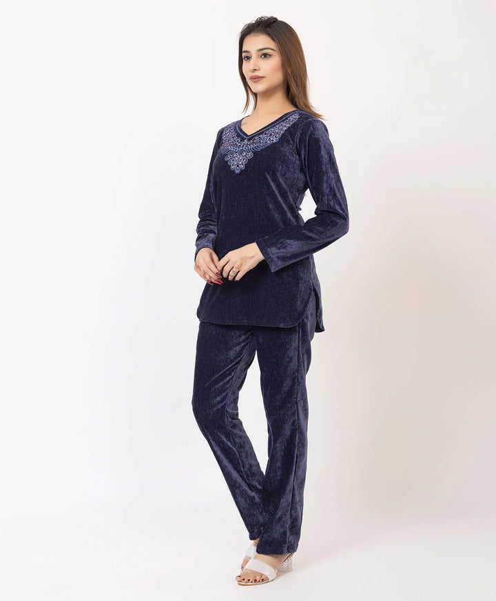 Elegant Embroidered Winter Co-ord Set