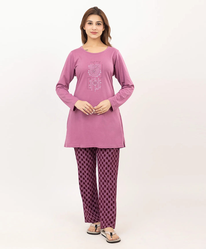 Full Sleeve Printed Night Suit