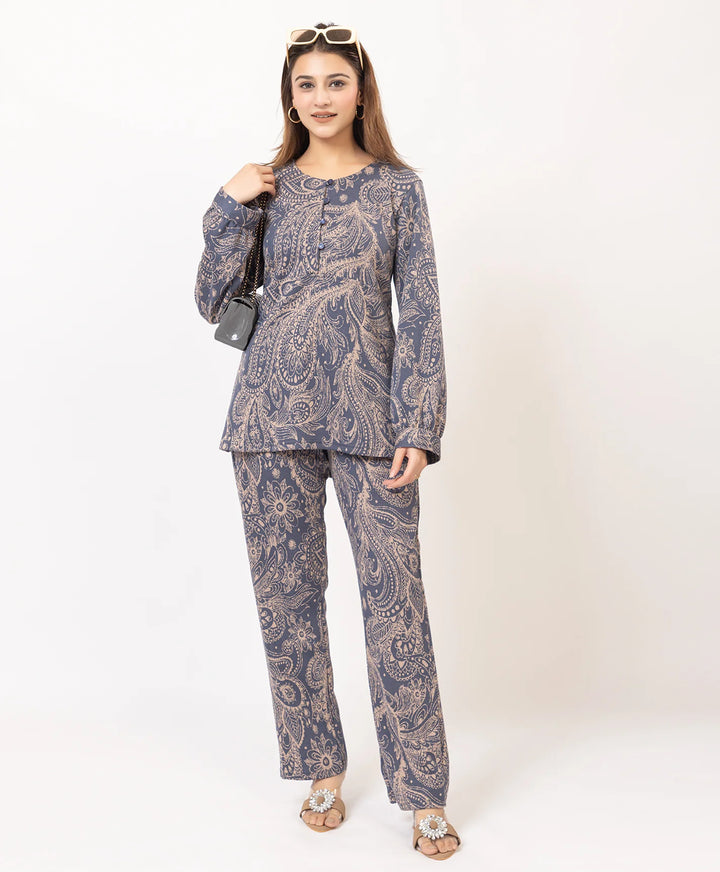 Printed Winter Co-ord Set