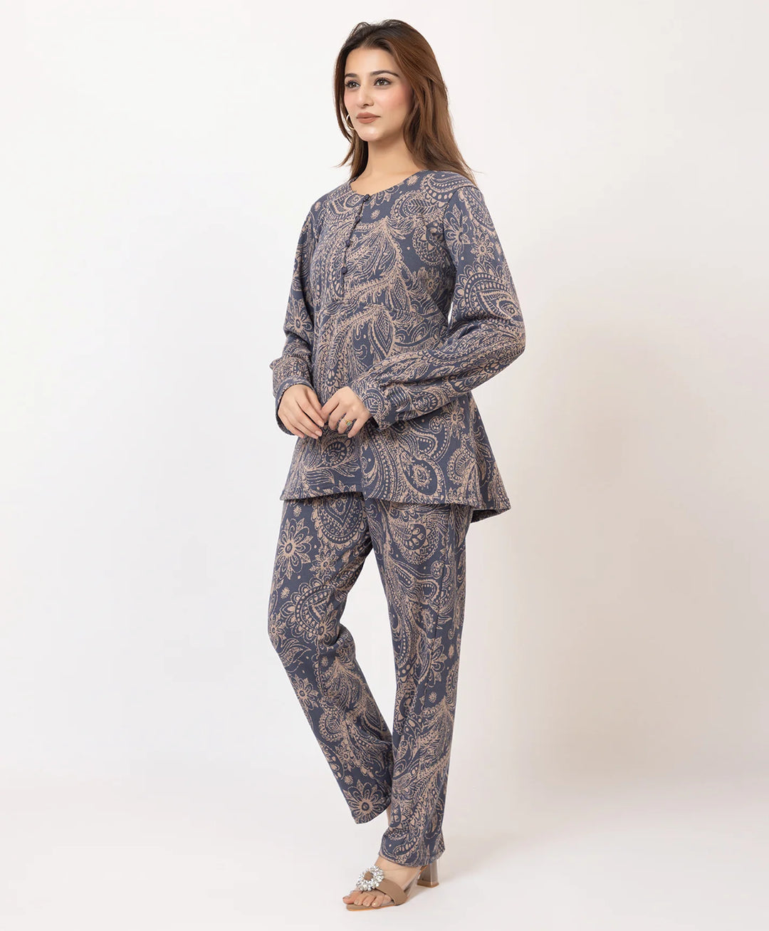 Printed Winter Co-ord Set