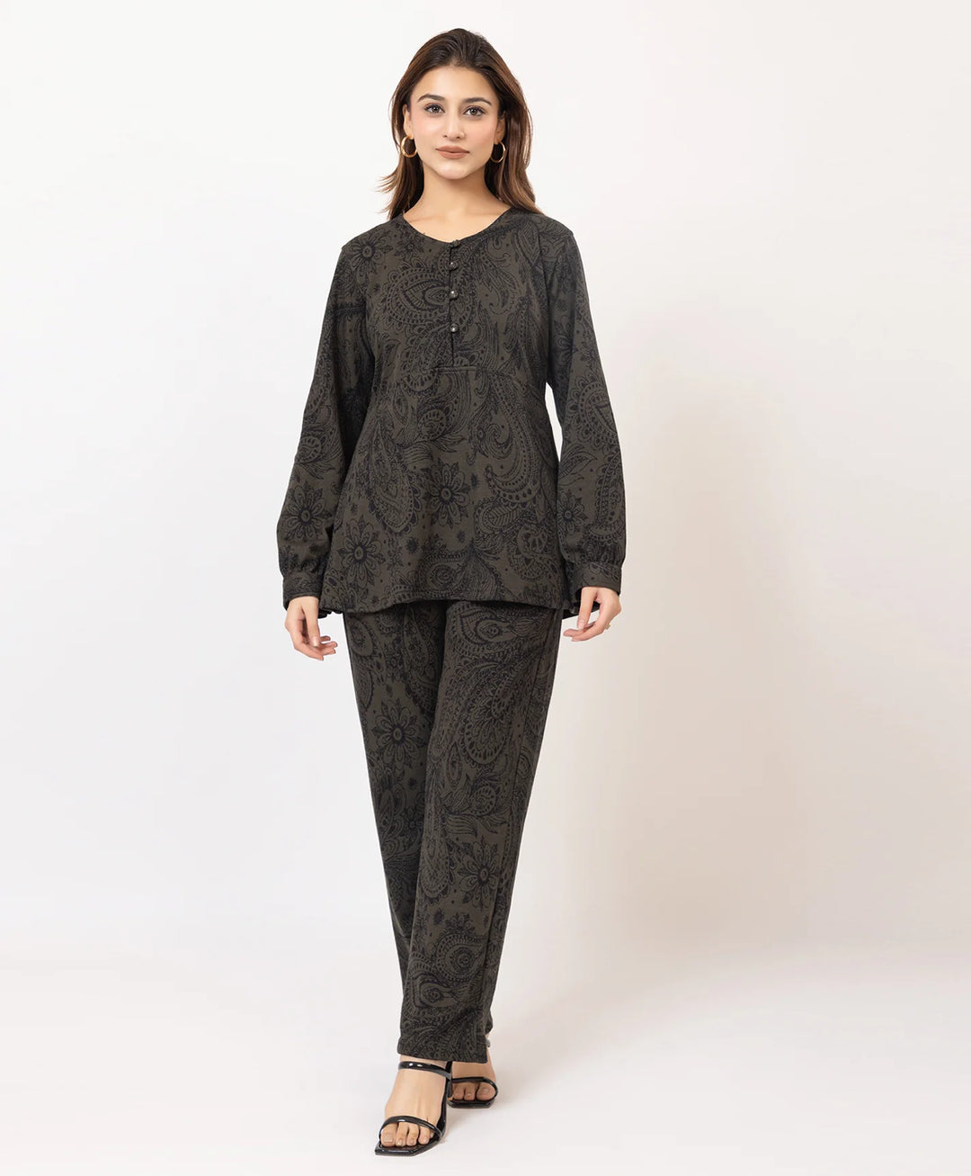 Printed Winter Co-ord Set