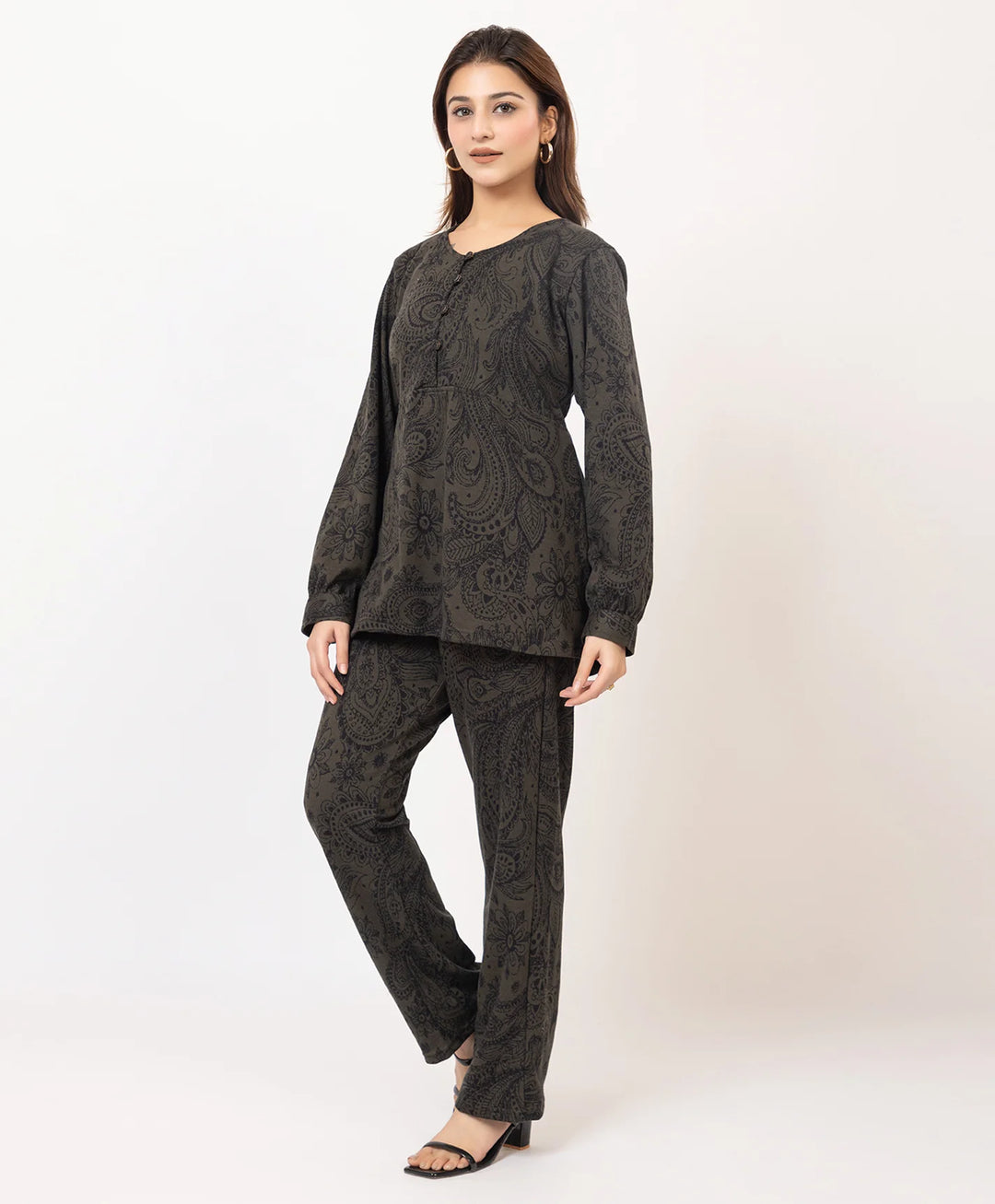 Printed Winter Co-ord Set