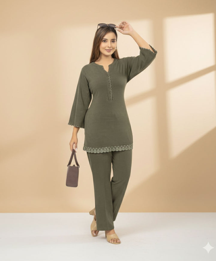 Embroided Co-ord Set