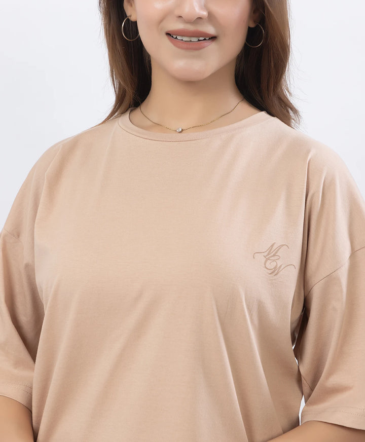 Drop Shoulder Luxury Wear Graphic Top