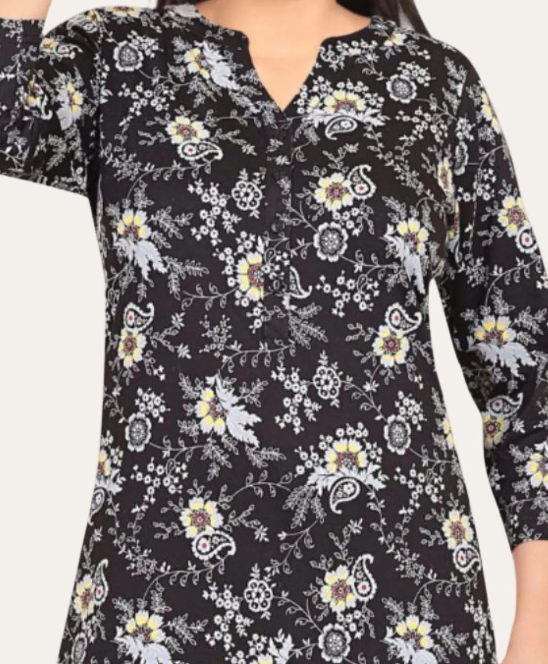 Refined Everyday Elegance Printed Kurti