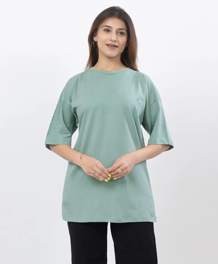 Drop Shoulder Luxury Wear Graphic Top