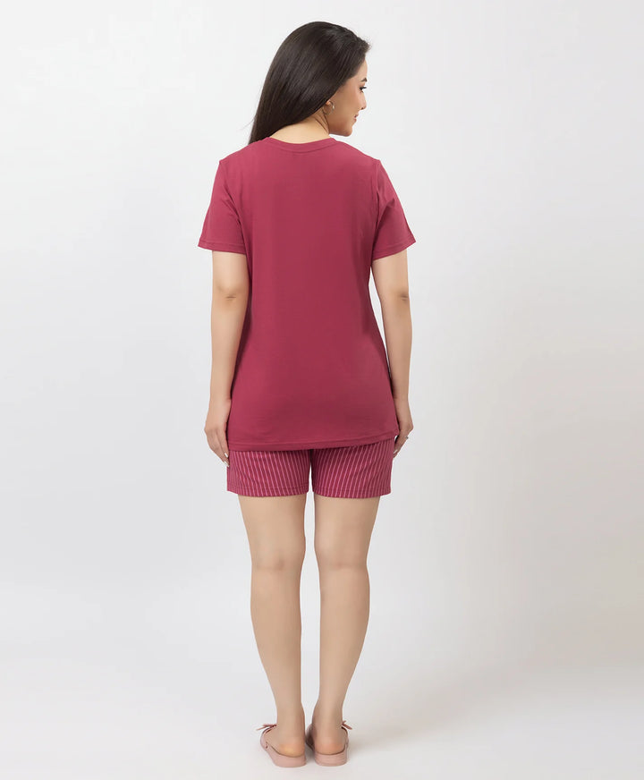 Comfortable and Trendy Graphic Tee & Shorts Set