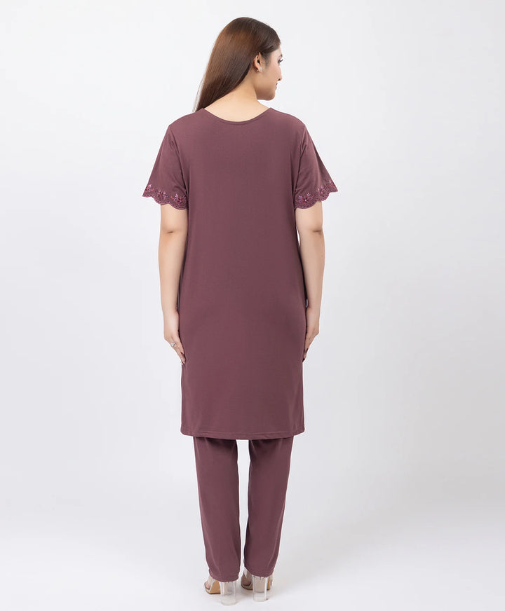 Effortless Embroidered Grace Kurta Lower Set