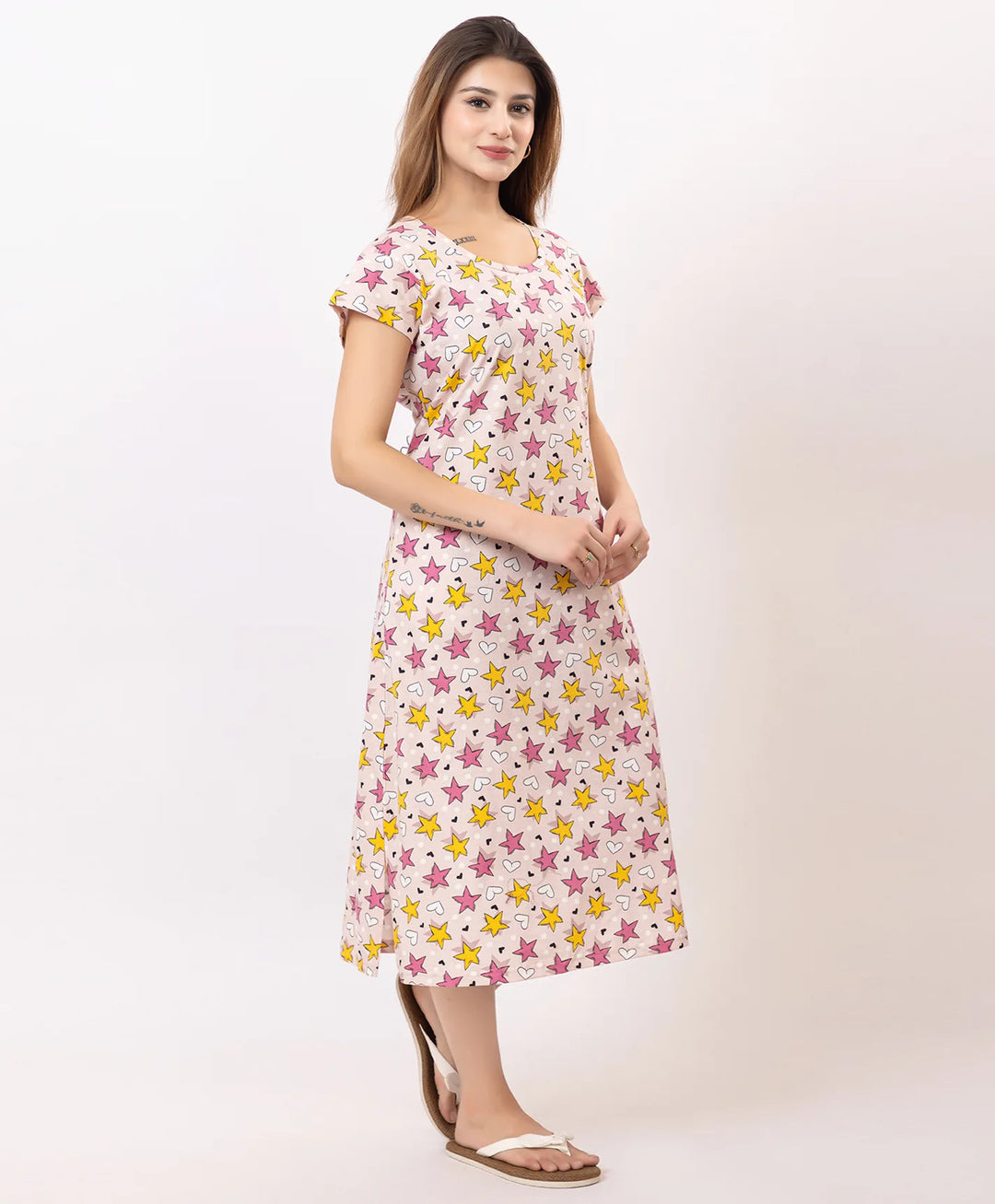 Premium Printed Short Nighty