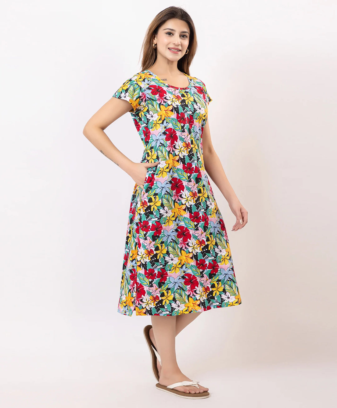 Premium Printed Short Nighty