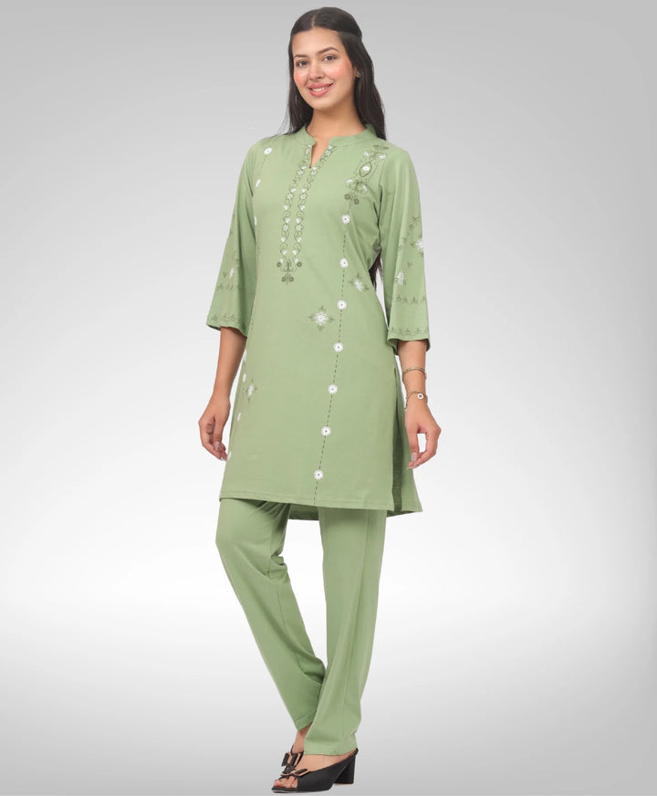 Stylish Printed Kurta Lower Set