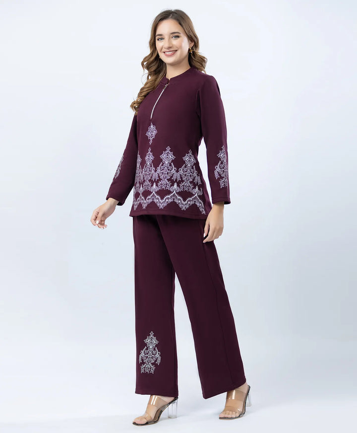 Premium Winter Kurta Set featuring Zip Collar