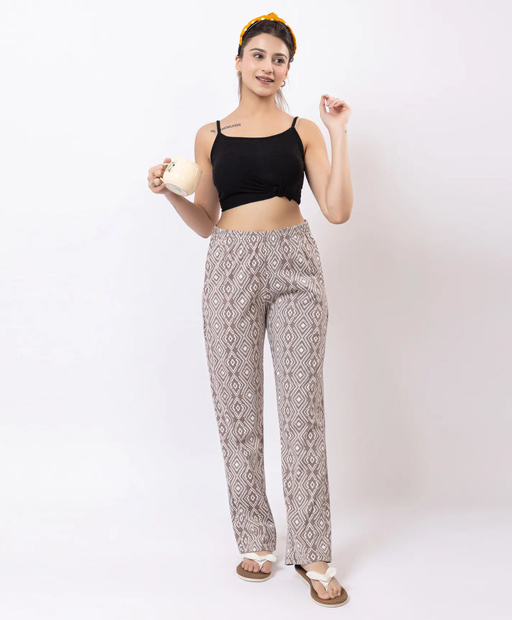 Stylish Rotary Print Comfort Lower