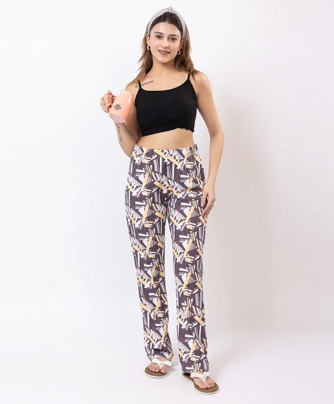 Stylish Rotary Print Comfort Lower