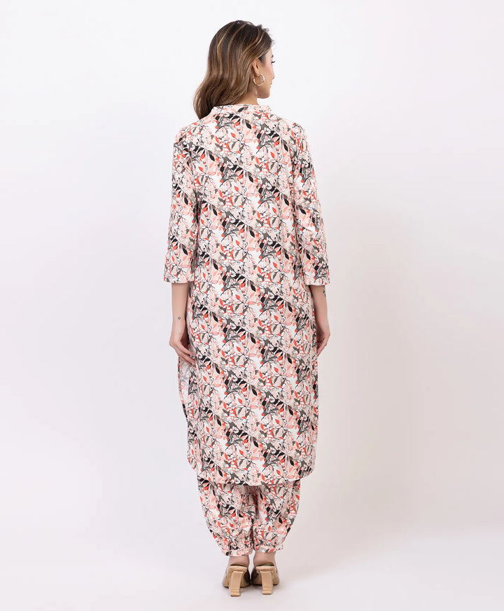 Elegant Floral Afgani Suit