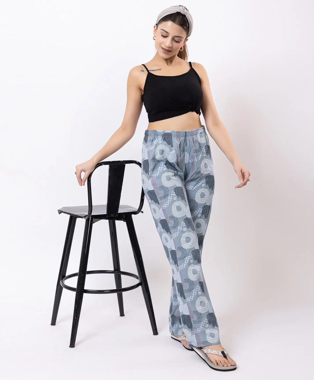 Stylish Rotary Print Comfort Lower
