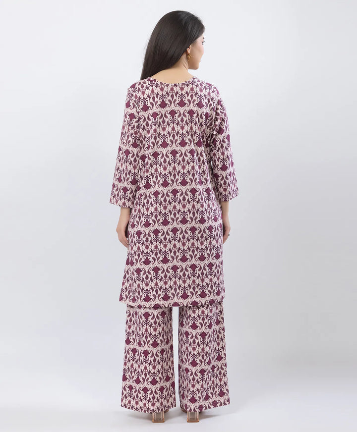 Elegant Printed Kurta & Plazzo Ensemble