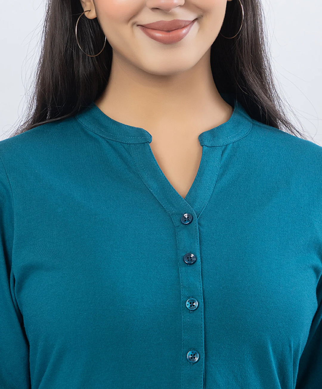 Premium Floral Embroidered Mandarin Collar Kurta Set