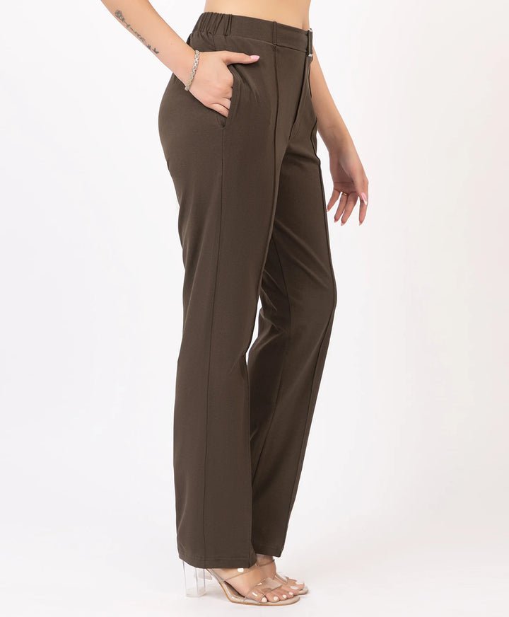 Classic Stretch Fit Lycra Trousers