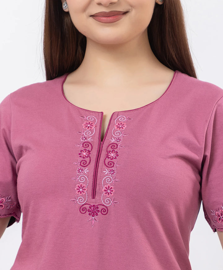 Effortless Embroidered Grace Kurta Lower Set