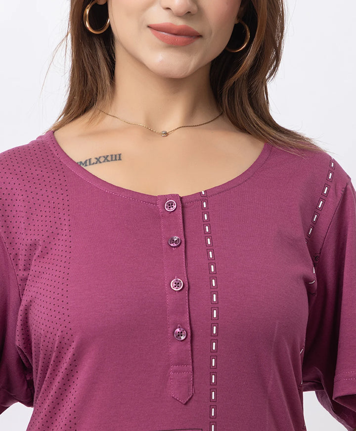 Plus Size Printed Kurta with Matching Pants