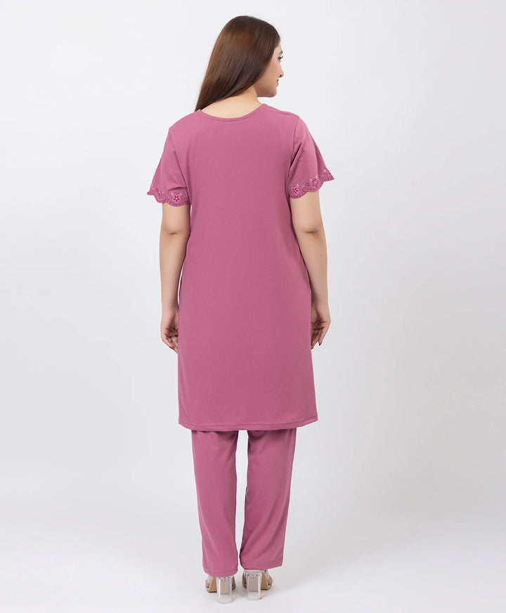 Effortless Embroidered Grace Kurta Lower Set
