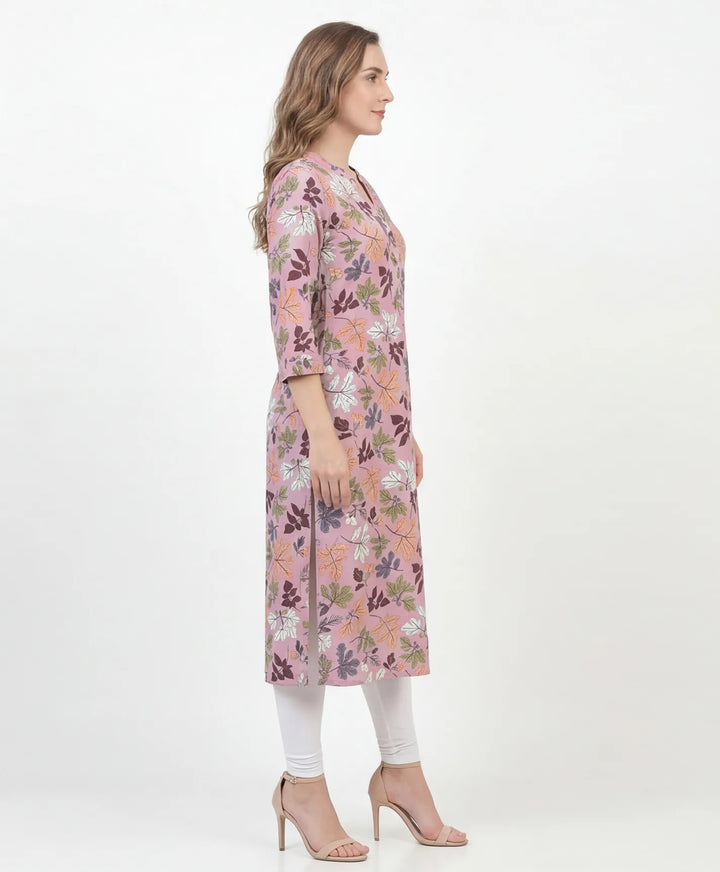 Artistic Print Straight Kurta