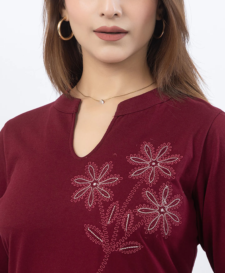 Pure Comfort Embroidered Co-Ord Set