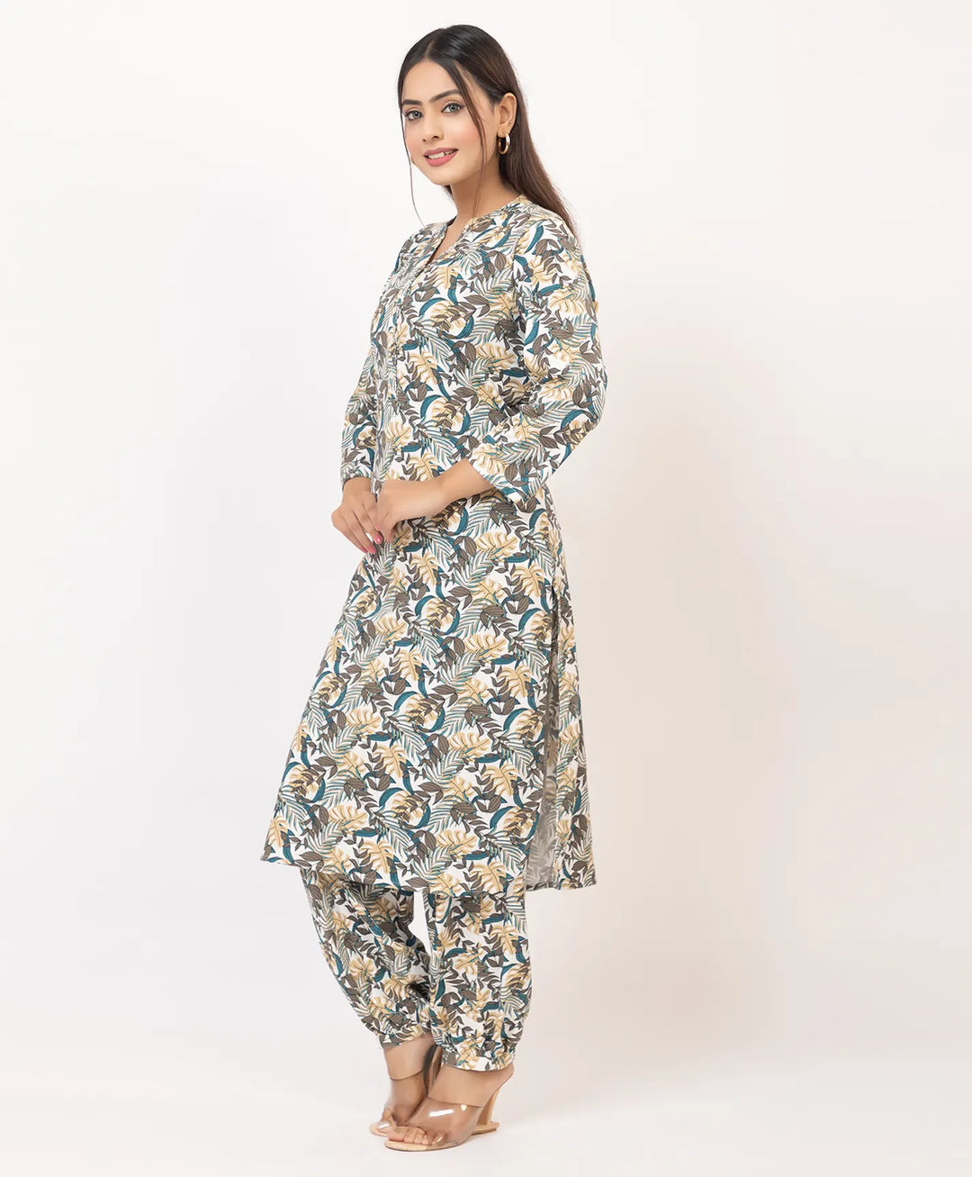 Graceful Ethnic Printed Afghan Suit Set