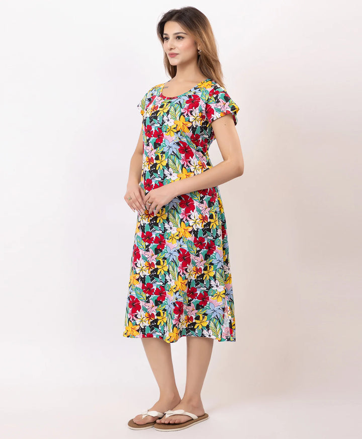 Premium Printed Short Nighty