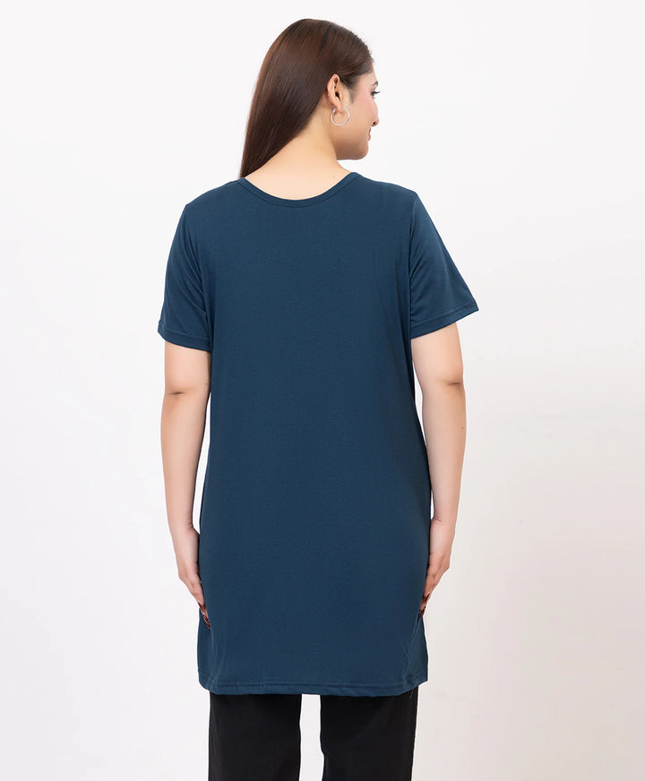 Casual Grace Printed Long Top