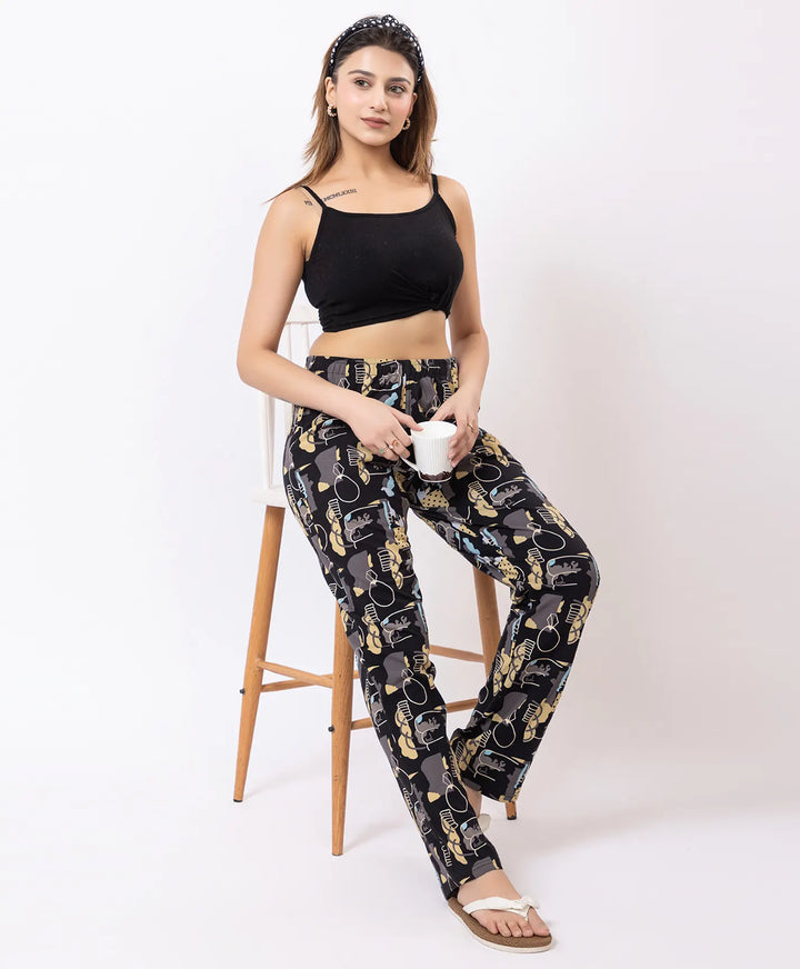 Stylish Rotary Print Comfort Lower