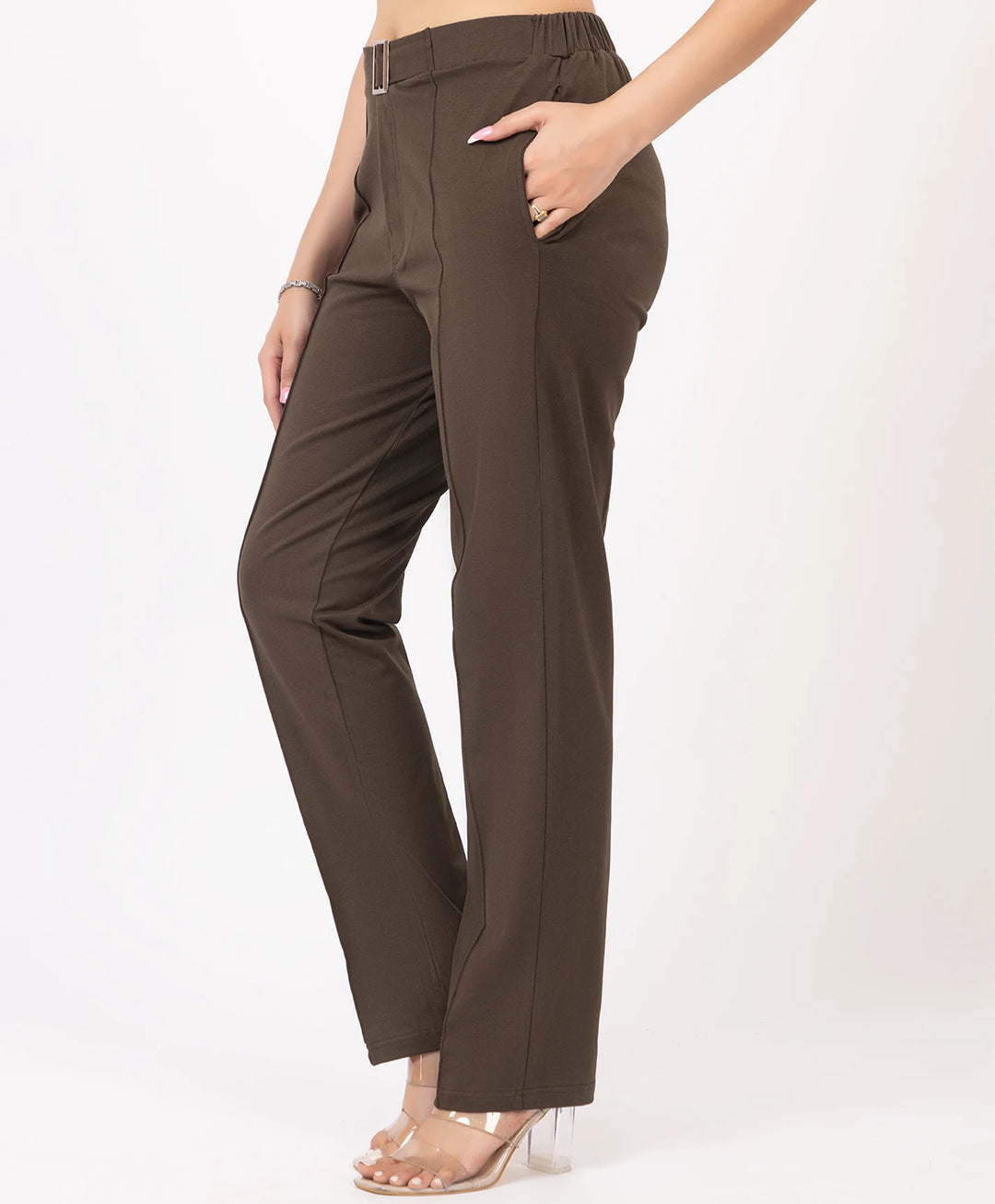Classic Stretch Fit Lycra Trousers