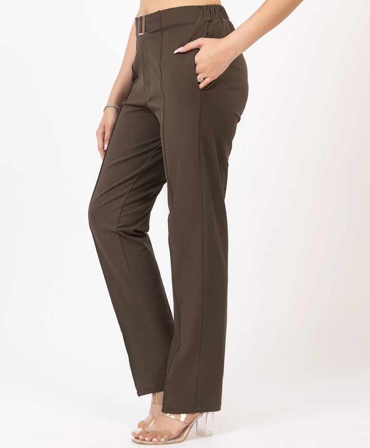 Classic Stretch Fit Lycra Trousers