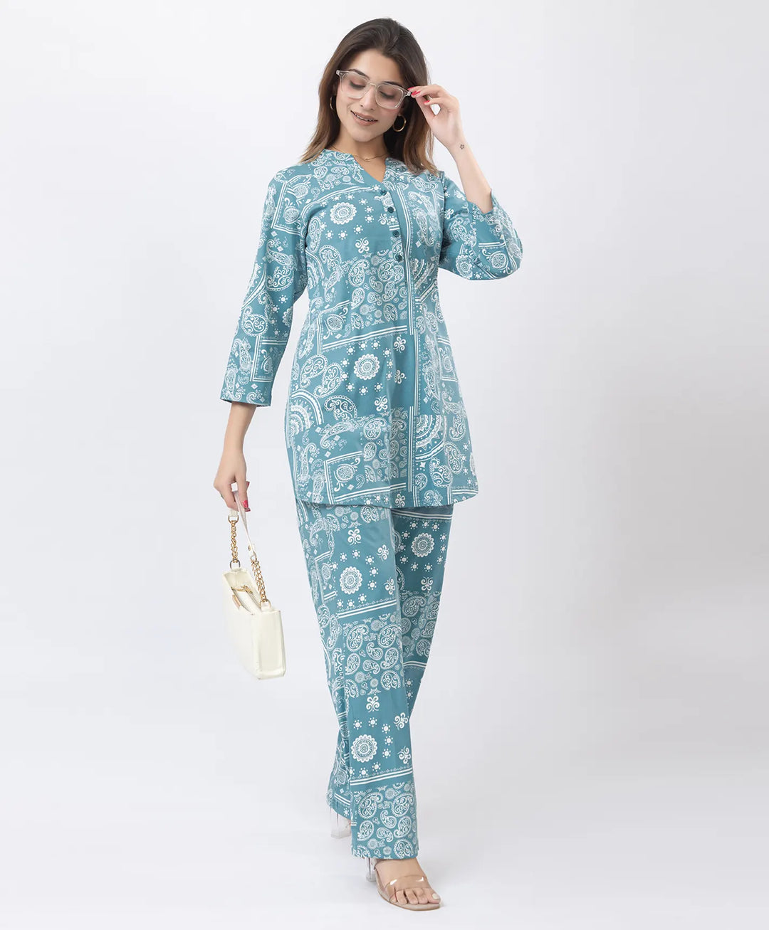 Classic Printed Kurta with Pants