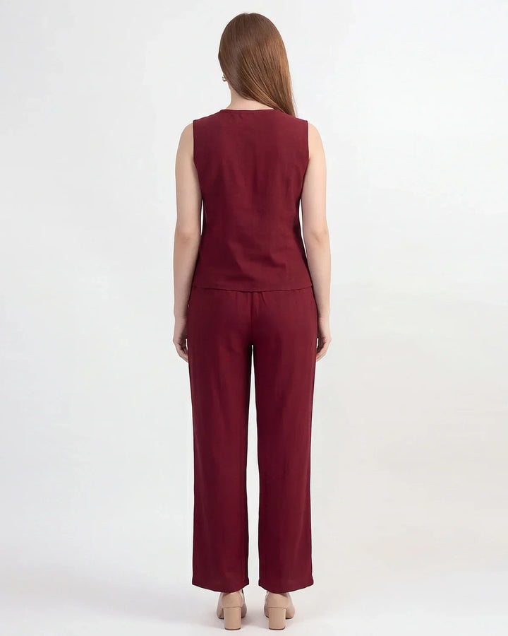 Botanical Vest Co-ord Set