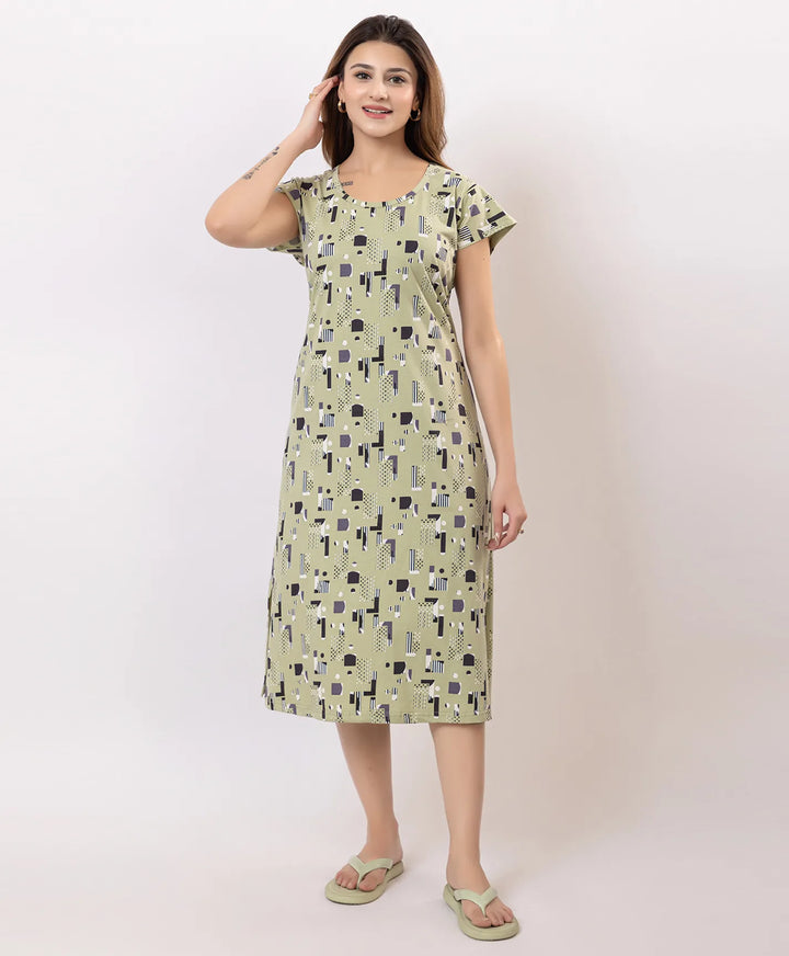 Premium Printed Short Nighty