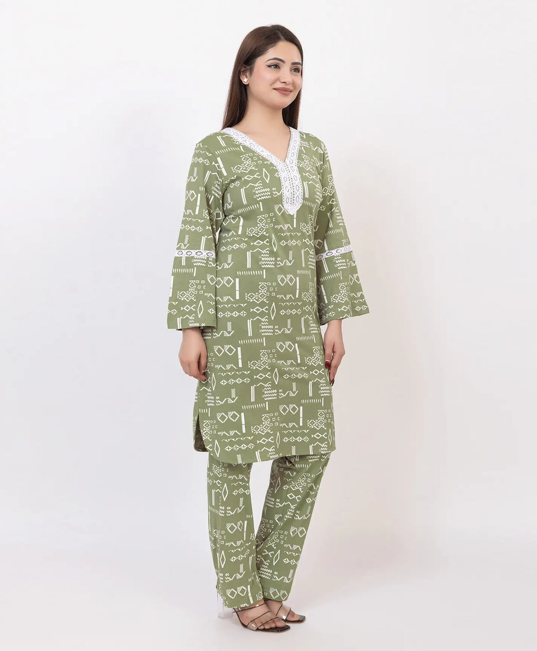 Bell Sleeve Kurta Set
